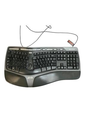 Microsoft Natural Ergonomic Keyboard 4000 v1.0 Wired USB Plug Comfort Office